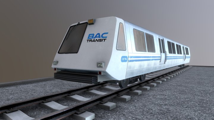 Old Transit Train 3D Model