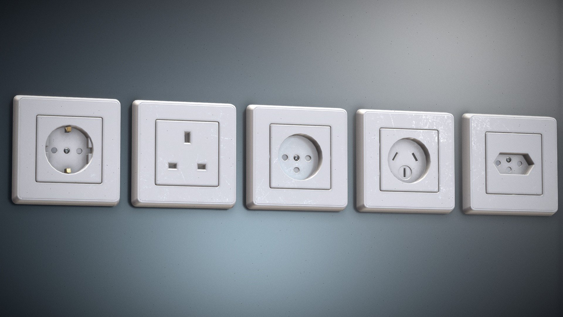AR|VR|MR Power sockets F-J - Buy Royalty Free 3D model by Draco ...