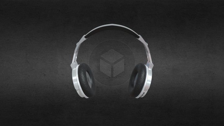 Grey Headphone 3D model – Free 3D Model STL