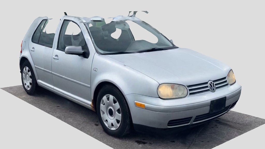Photoscanned Volkswagen Golf