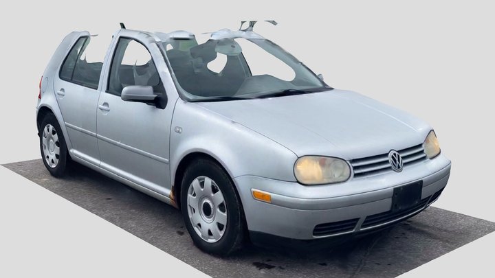 Photoscanned Volkswagen Golf