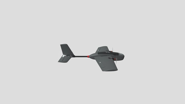 FULL PLANE OBJ with cam 3D Model