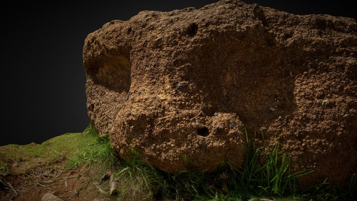 Rock Head 3D Model