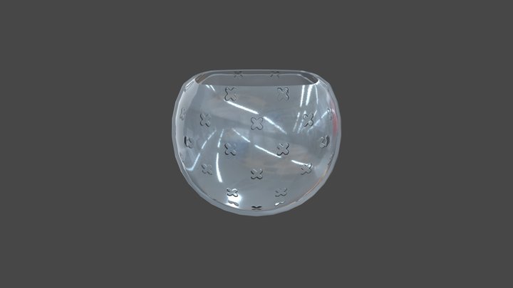 Glass Two Materials 3D Model