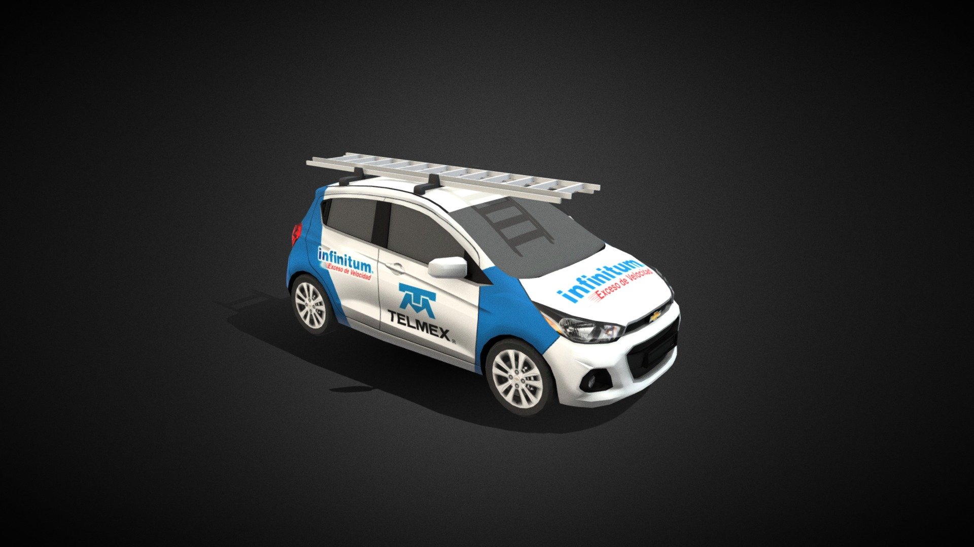 Spark Auto Telmex - 3D model by Checo Mx. (@checomx) [c1b24d9] - Sketchfab
