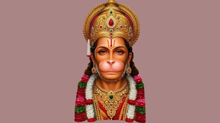 Bajrangbali 003 Low Poly – Modello 3D gratuito STL