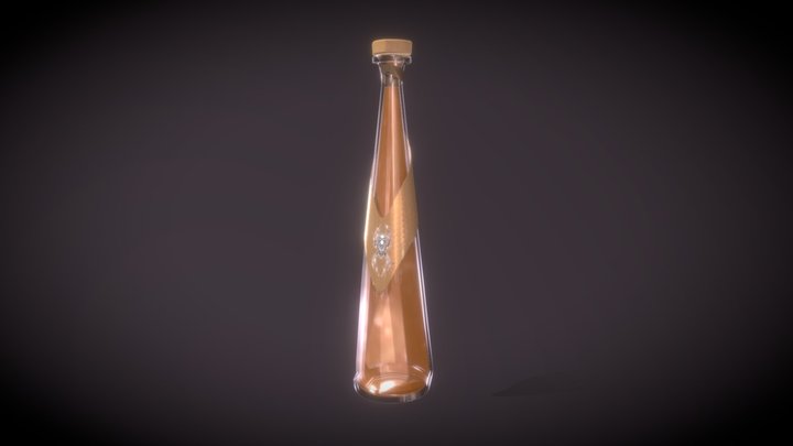 Tequila Bottle 3D Model