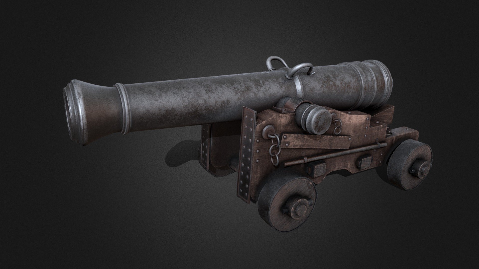 1700s Cannon - 3D model by Eugenio Battoglia (@eugh_) [c1b4e7c] - Sketchfab