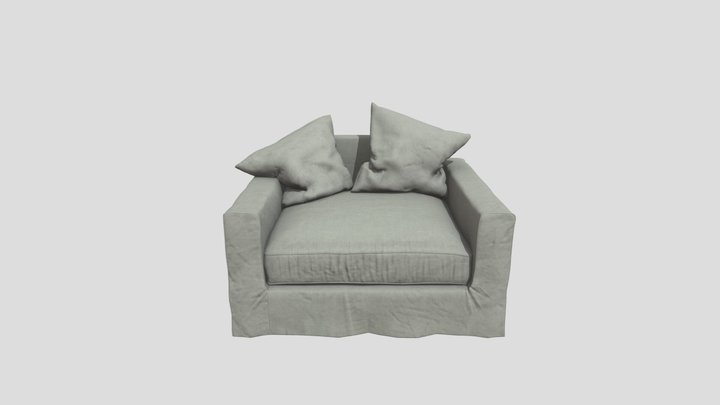 Sillon 124 Zinc 3D Model