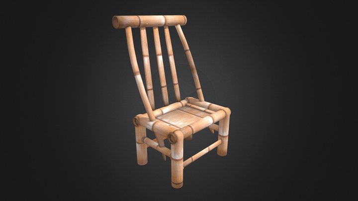 Bamboo chair  竹椅 3D Model