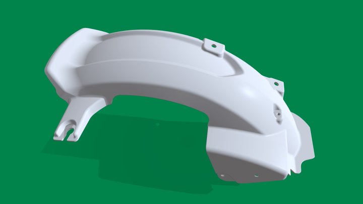 KRN後短土除 3D Model