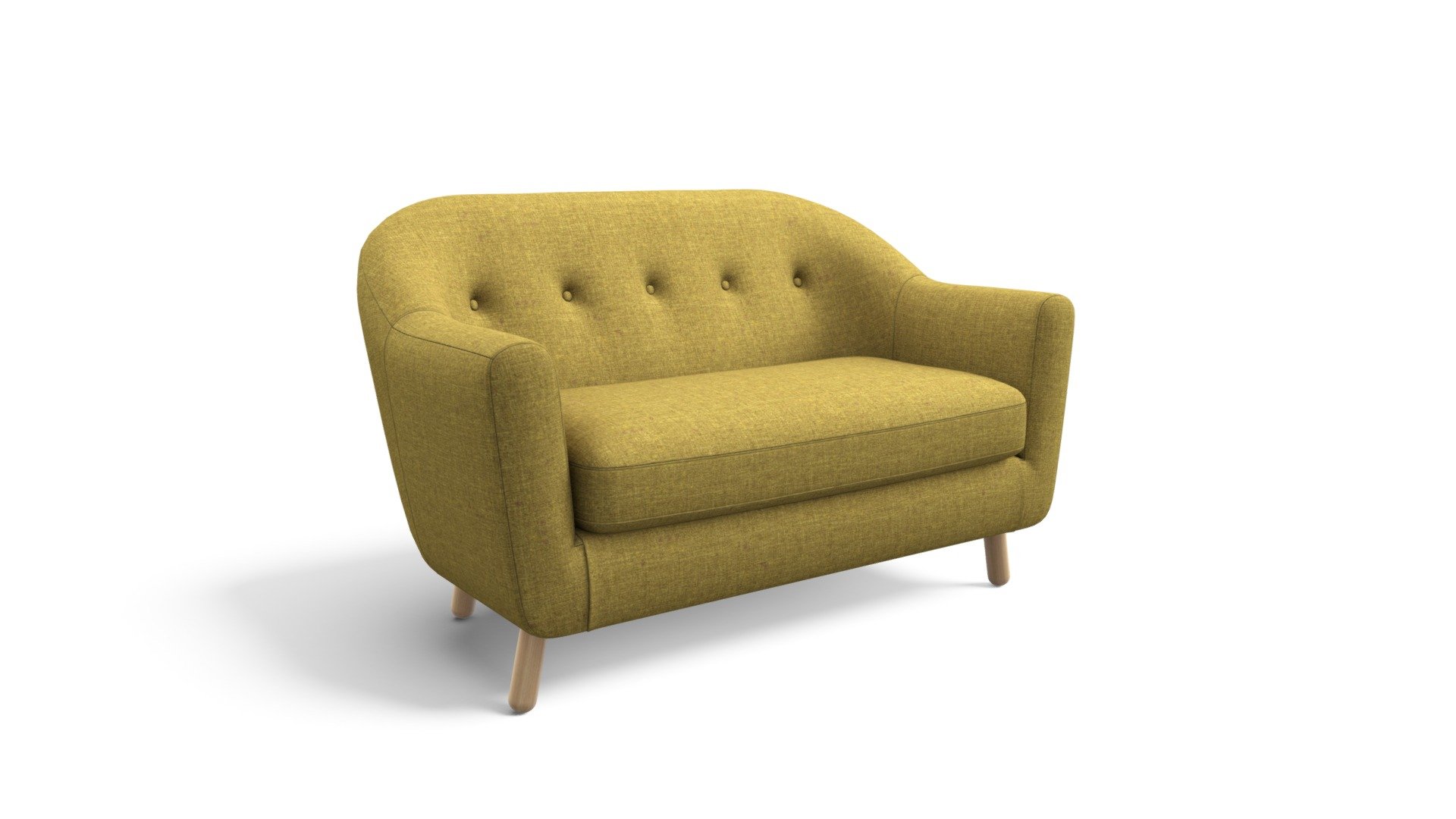 Lottie 2 Seater Sofa, Olive Green