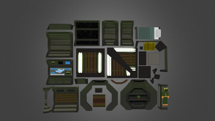 SpaceStation_Group1 3D Model