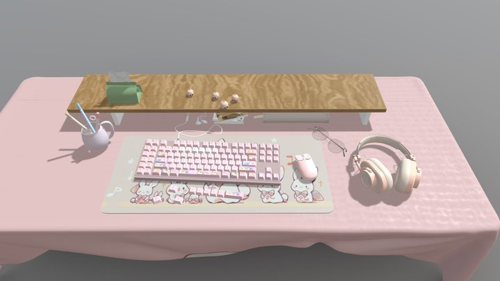 Keyboard computer desk – Modèle 3D gratuit STL