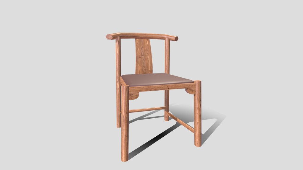 retro wooden Japanese style chair