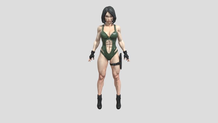 Assassin Lady 3D Model