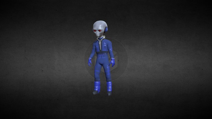 Grey-alien 3D models - Sketchfab