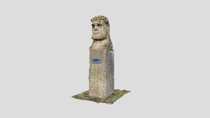 Statue des Wilhelm Tell im Daheim-Park, Zug 3D Model
