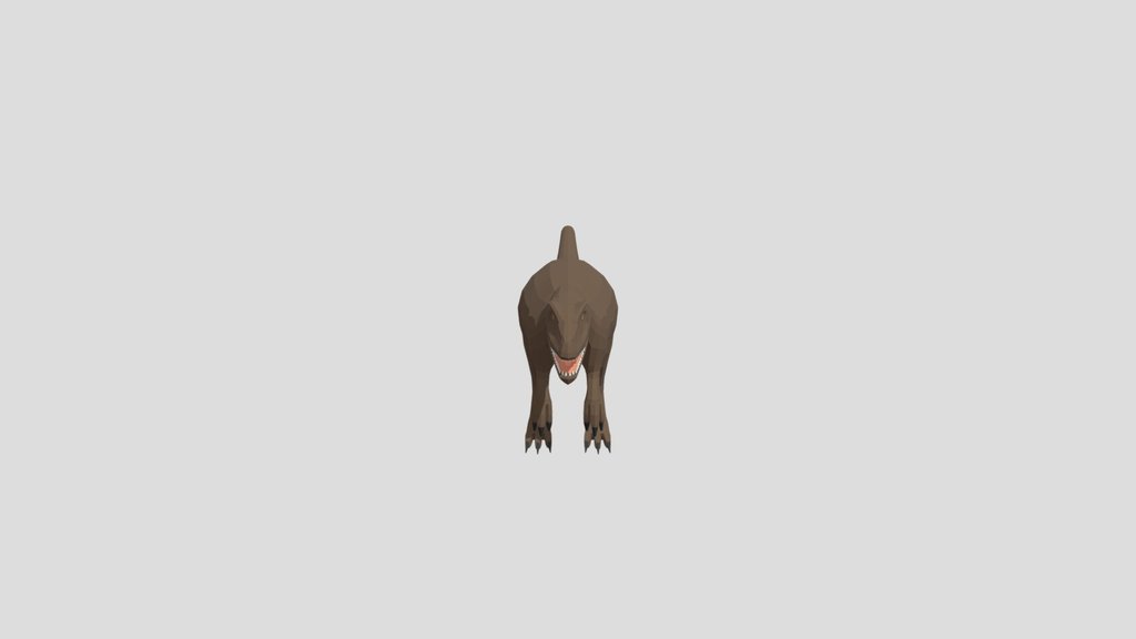 Low Poly Allosaurus