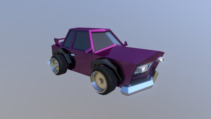 Low poly car 3D Model