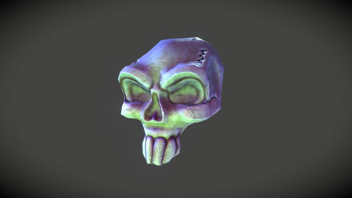 Skull TJ3 Guérin Eva 3D Model