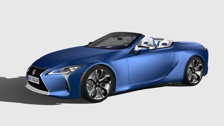 Lexus LC 500 Convertible 2021 3D Model