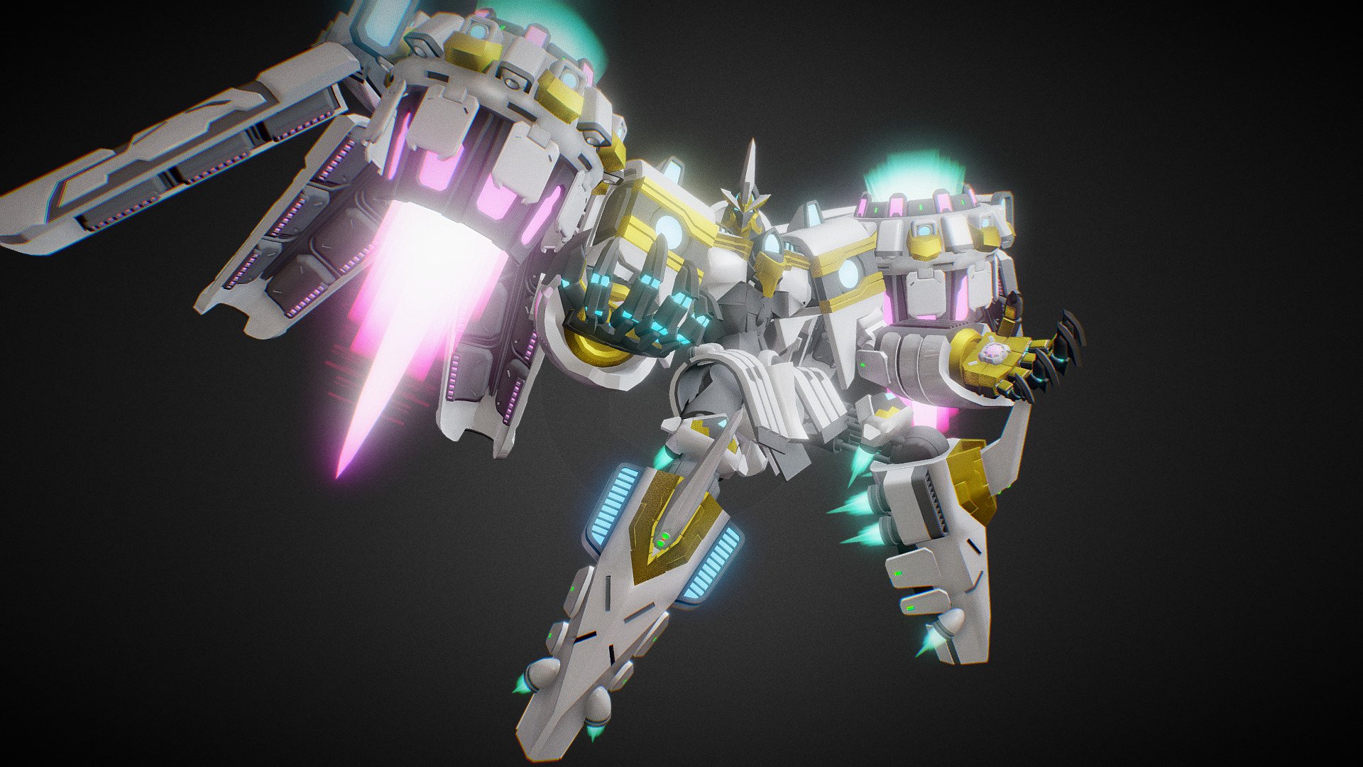 Yu-Gi-Oh 3D DIvine Arsenal AA Zeus Sky Thunder - 3D model by Morrissey  Alexander (@reckzilla) [c1bd709]