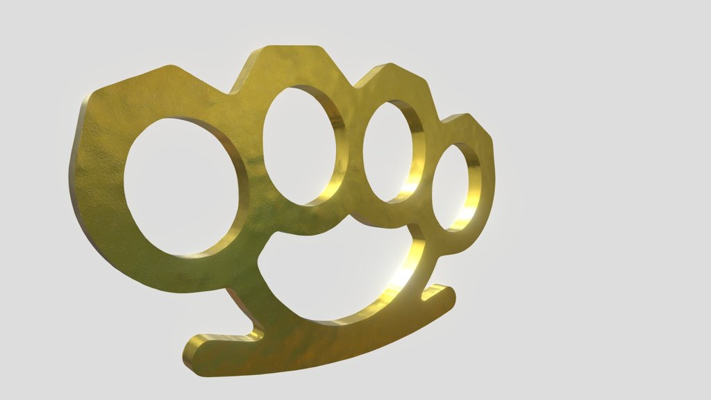 Classic Golden Brass Knuckles / Knuckleduster