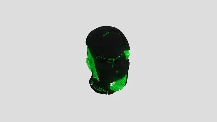 Abstract Spinning Head 3D Model