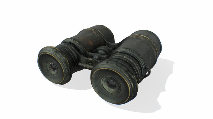binocolo_lowpoly_textured_sketchfab 3D Model