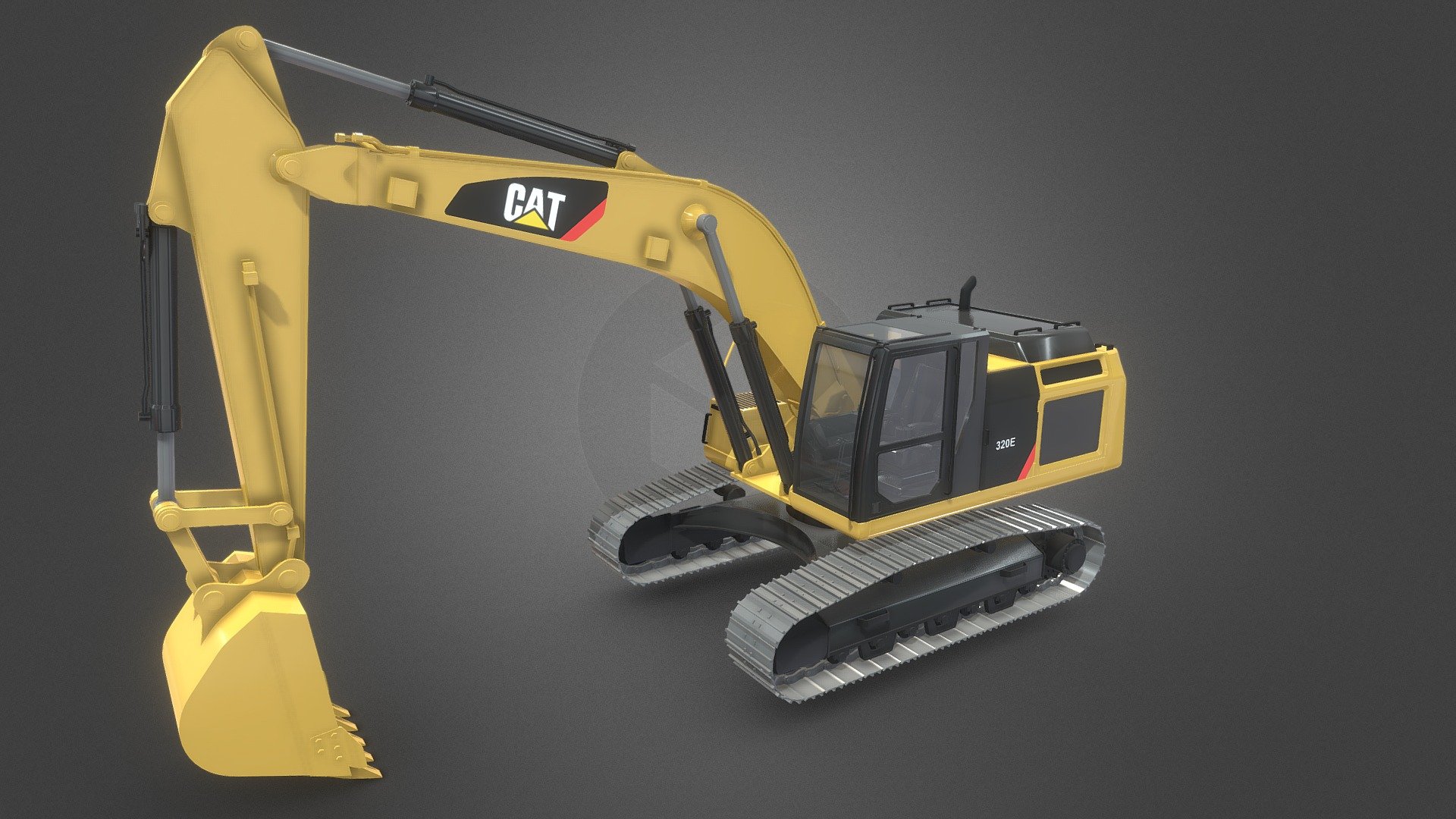 Crawler Excavator CAT 320E - 3D model by PaperDiCE [c1bfeea] - Sketchfab