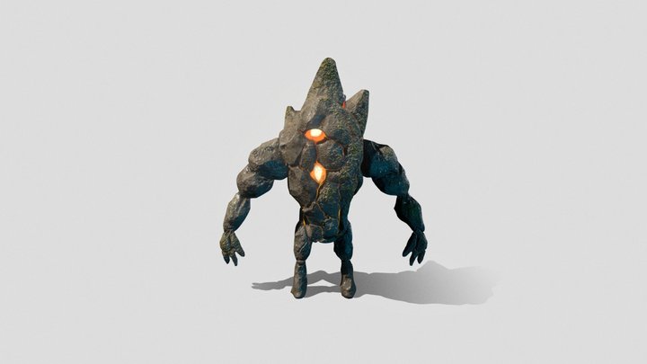 uh a bunch of rocks in the shape of a human 3D Model