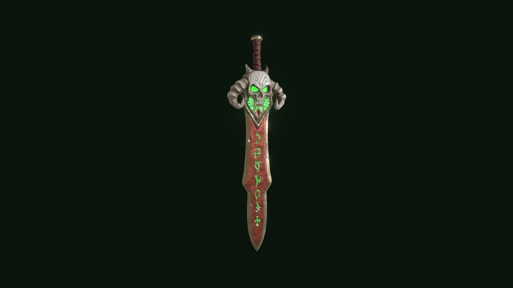 Skull Sword 3D Model