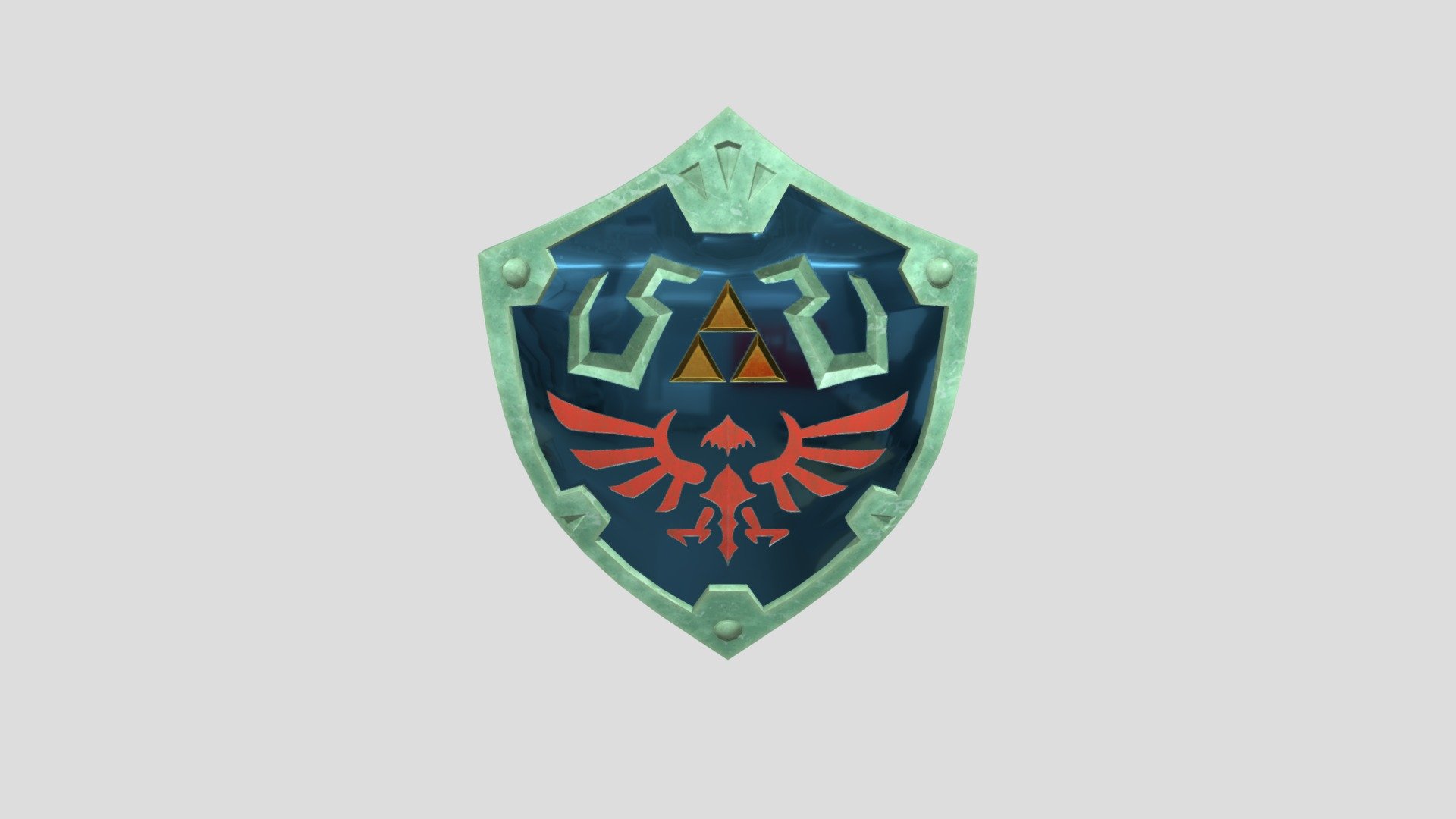Hylian Shield Texture Exercise - 3D model by jordank02 [c1c145c ...