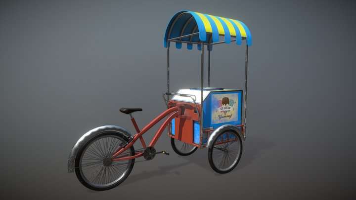 Ice Cream Cycle 3D Model