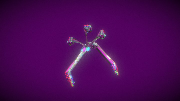 Glitched Hydra Remake – Modello 3D gratuito STL