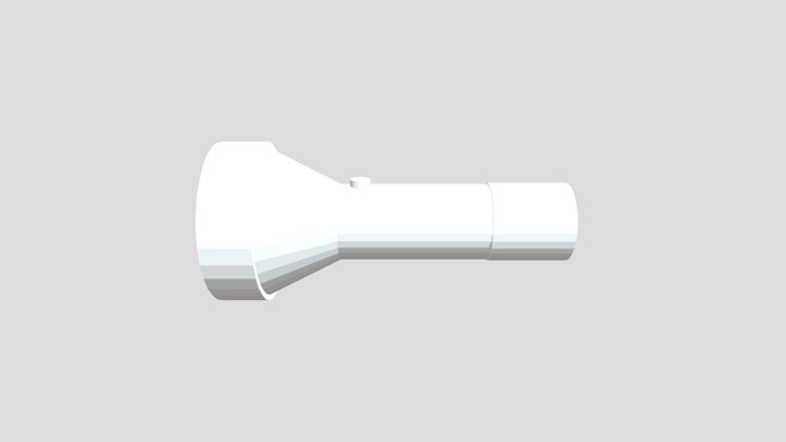 Flashlight Low Poly 3D Model