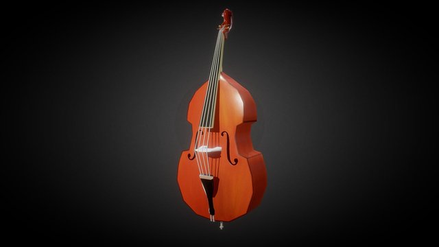 Double Bass 3D Model