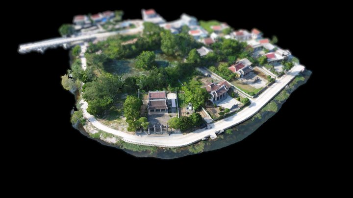 Thanh Phước village communal house 3D Model
