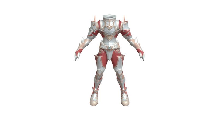 Ornate medieval armor with intricate details 3D Model
