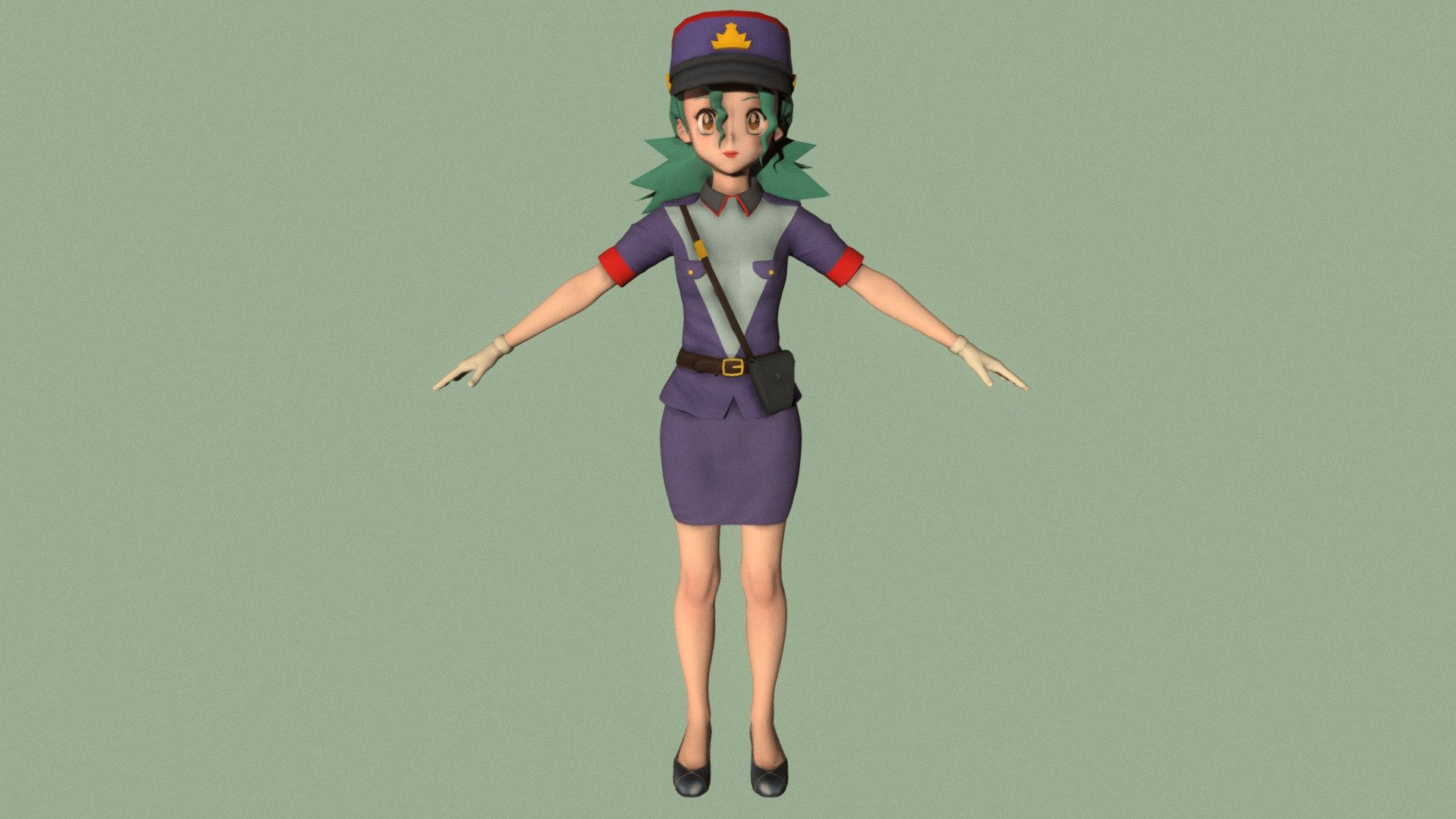 T Pose Rigged Model Of Jenny Buy Royalty Free 3d Model By 3d Anime