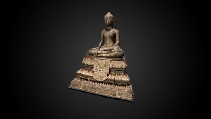 Seated Buddha, date unknown – Kostenloses 3D-Modell STL
