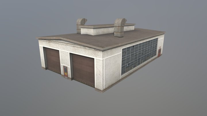 Locomotive Storage Building – Modello 3D gratuito STL