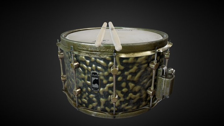 Garage Band Used Snare Drum 3D Model