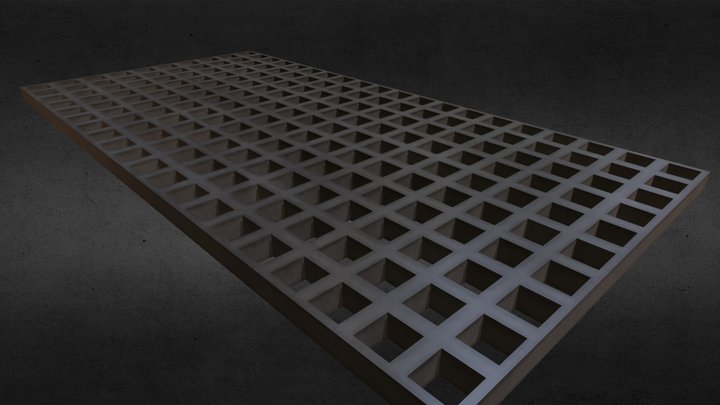 Deco Grid - "Fehu - Up is Down" 3D Model