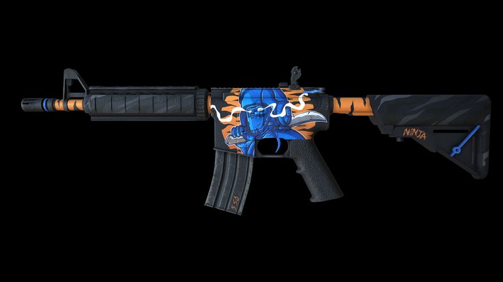 m4a4 | Ninja Warrior by MADMACK 3D Model