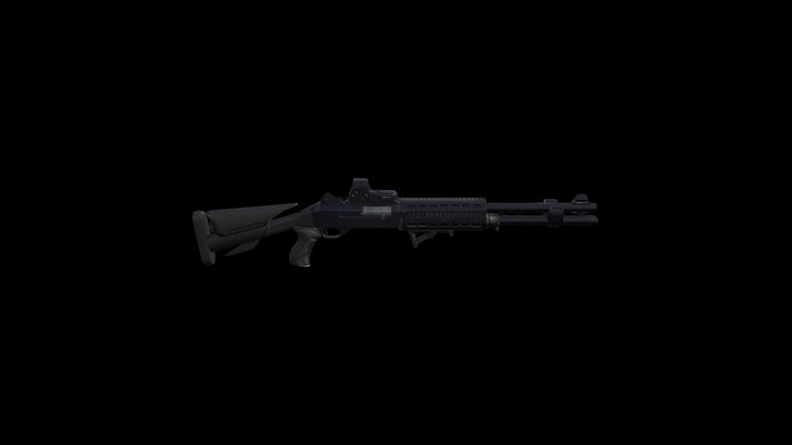 Benelli M4 Shotgun 3D Model