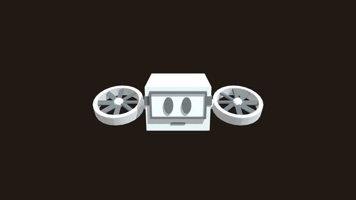 Chibi drone | White 3D Model