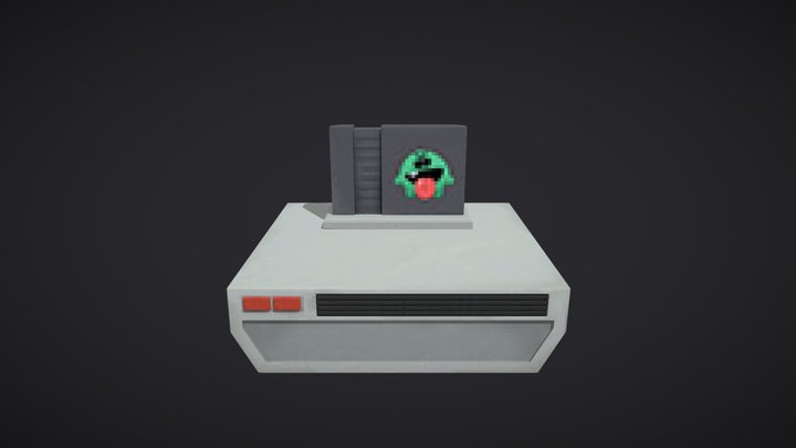 Retro Console 3D Model