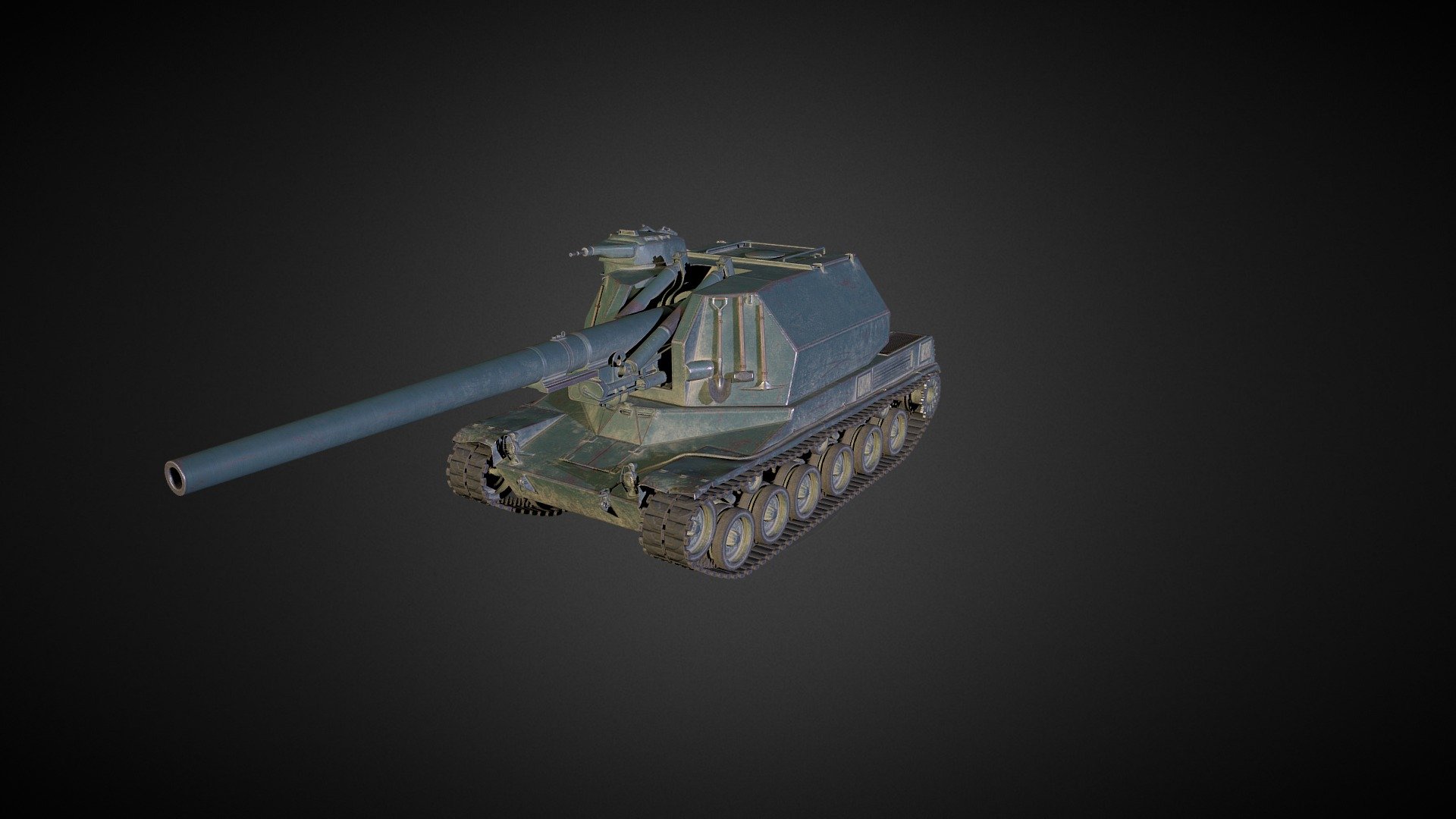 Bat.-châtillon 155 55 - 3d Model By Degit22 [c1c58e4] - Sketchfab